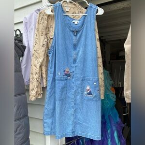 Christopher and Banks Denim Bear Dress